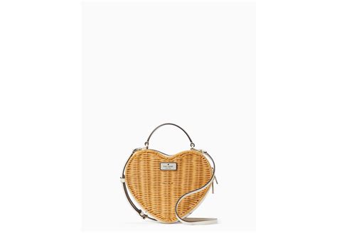 kate spade wicker heart bag